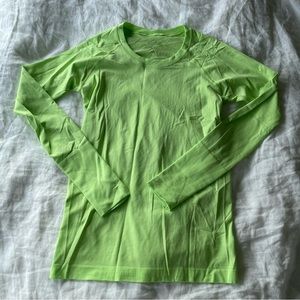 Lululemon Neon Green Swiftly Longsleeve